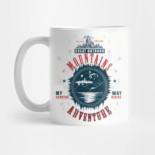 Mountains Adventure T-Shirts Mug